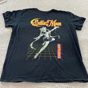 Sailor Moon Black Graphic Tee - Short Sleeve